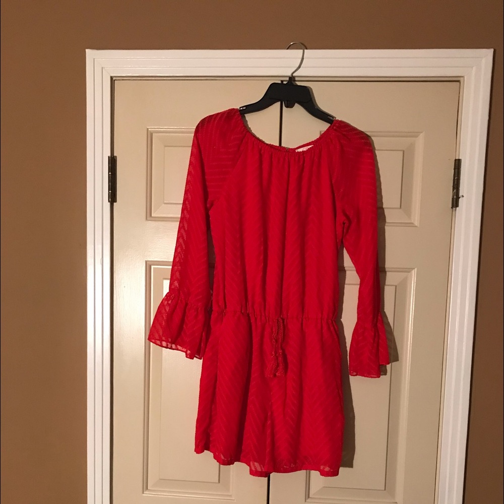 Red Gb girls romper
